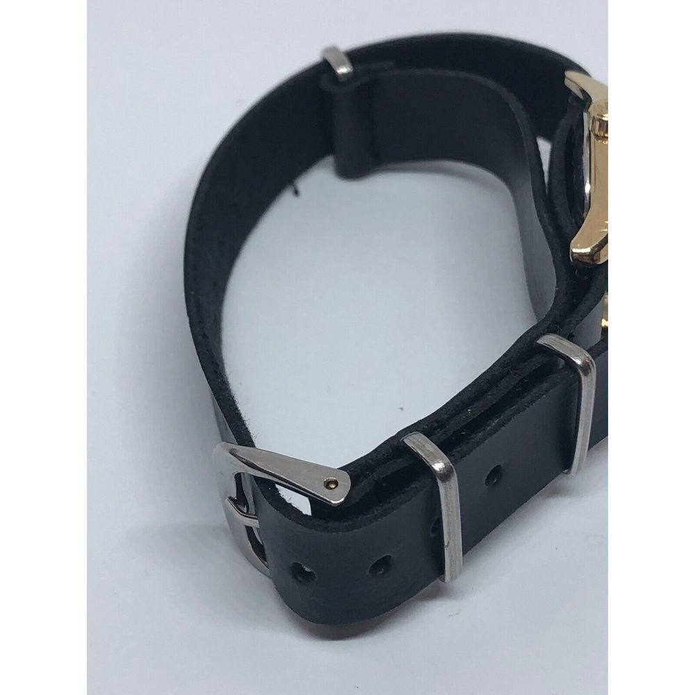 Michael Kors MK3284 Womens Black Leather Analog Dial Watch With Custom Band DV98 - Picture 7 of 8